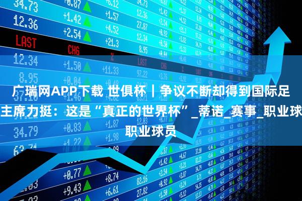 广瑞网APP下载 世俱杯｜争议不断却得到国际足联主席力挺：这是“真正的世界杯”_蒂诺_赛事_职业球员